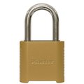 Master Lock 2 in. W Hardened Steel Resettable Combination Padlock 875DLF